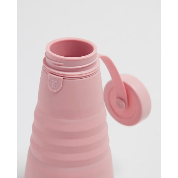 Růžová skládací láhev Stojo Bottle Carnation, 590 ml-image-2