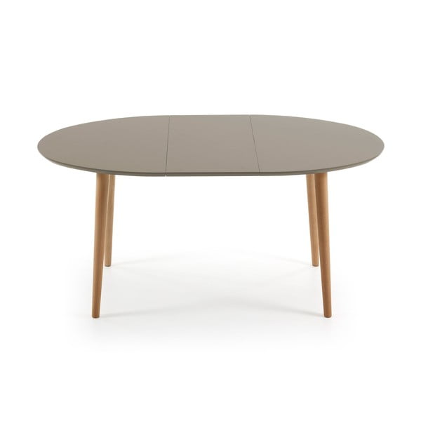 Rozkládací jídelní stůl z bukového dřeva Kave Home Oakland, 120 x 90 cm-image-2