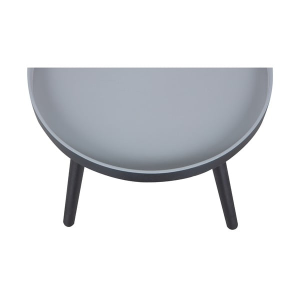 Černý odkládací stolek WOOOD Sasha, ø 41 cm-image-2