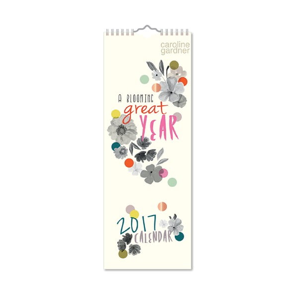 Úzký kalendář Portico Designs Wild Flowers