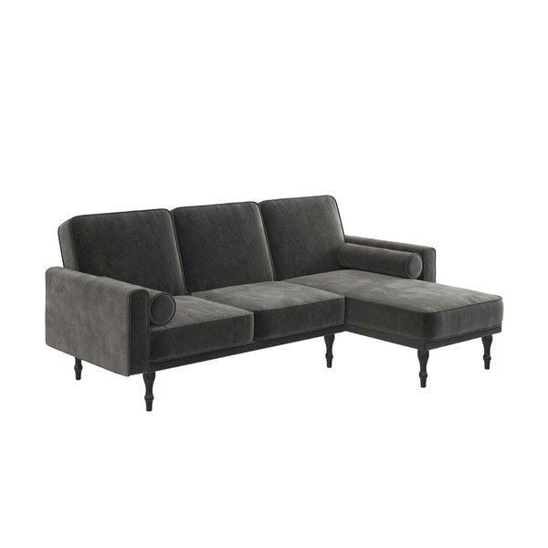 Šedá rozkládací rohová pohovka Edison - Støraa-image-2