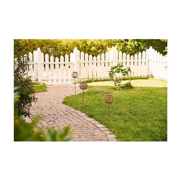 LED zapichovací solární venkovní svítidlo ø 17 cm Carlisle – House Nordic-image-4