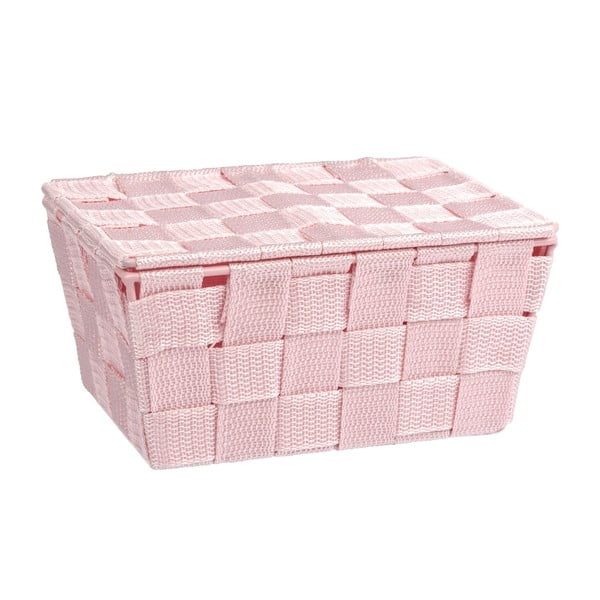Růžový košík s víkem Wenko Adria-image-1
