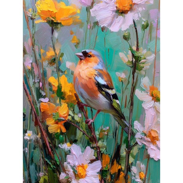 Tištěný obraz s rámem 60x80 cm Fringilla – Styler