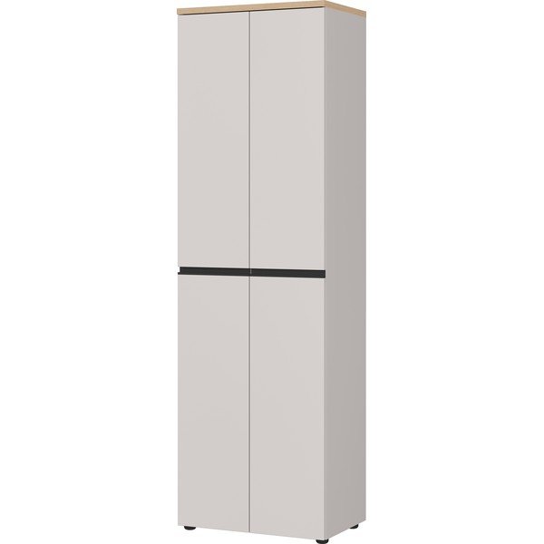 Šedobéžová/ve světle přírodní barvě šatní skříň 59x194x41 cm Cormano – Germania
