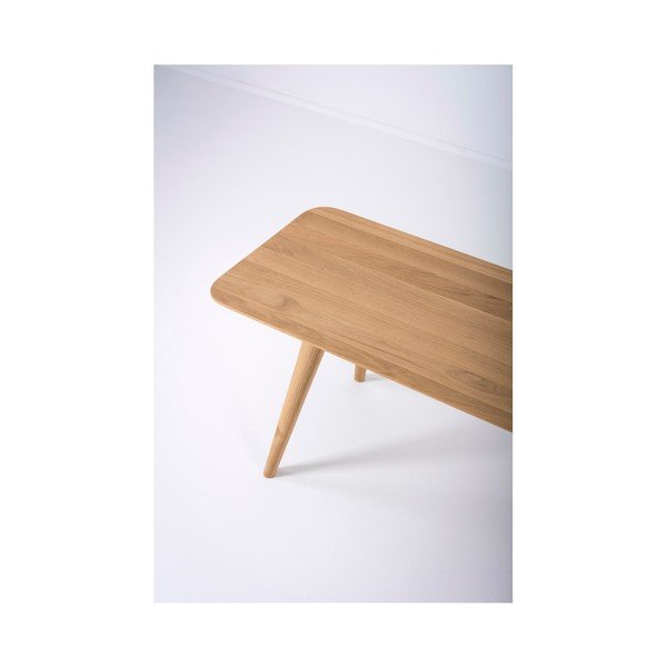 Lavice z masivního dubového dřeva Gazzda Stafa, délka 140 cm-image-3