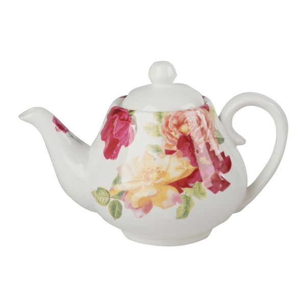 Porcelánová čajová konvice s květinovým motivem Creative Tops, 1 l
