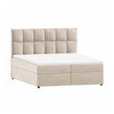 Béžová boxspring postel s úložným prostorem 140x200 cm Flip – Ropez