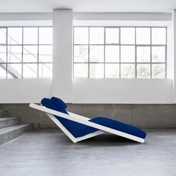 Dvoumístná variabilní lenoška Karup Figo White/Royal-image-1