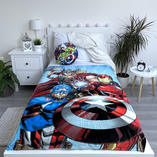 Dětská deka z mikroflanelu 100x150 cm Avengers Heroes – Jerry Fabrics-image-2