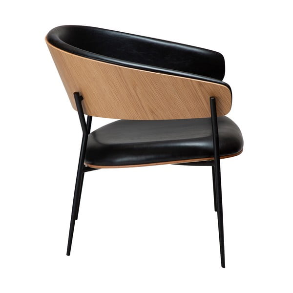 Černé křeslo z imitace kůže Crib – DAN-FORM Denmark-image-2