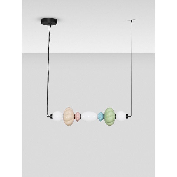 Keramické LED stmívatelné závěsné svítidlo s keramickým stínidlem/se skleněným stínidlem Oneta – Nova Luce-image-3