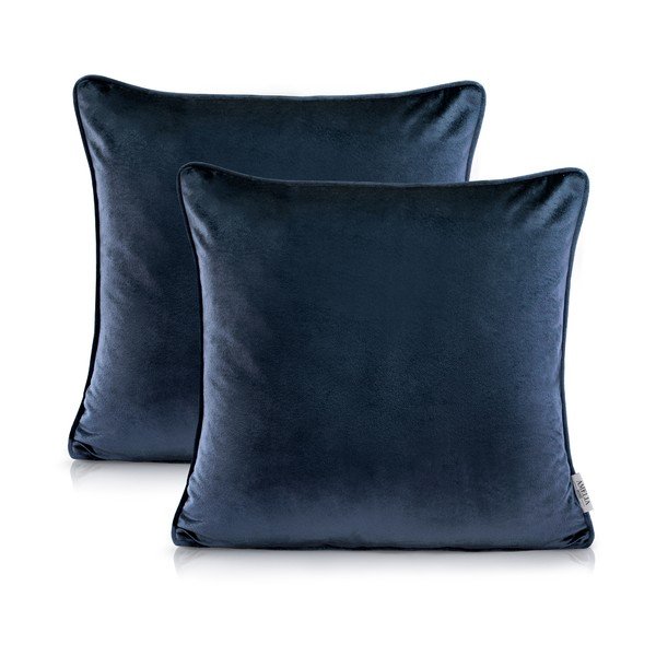 Sada 2 potahů na polštáře AmeliaHome Nancy Darkblue, 45 x 45 cm-image-2