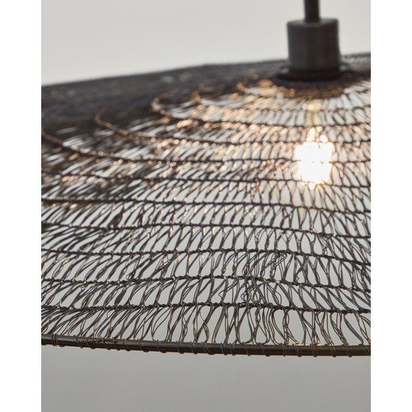 Černé závěsné svítidlo ø 100 cm Makai – Kave Home-image-3