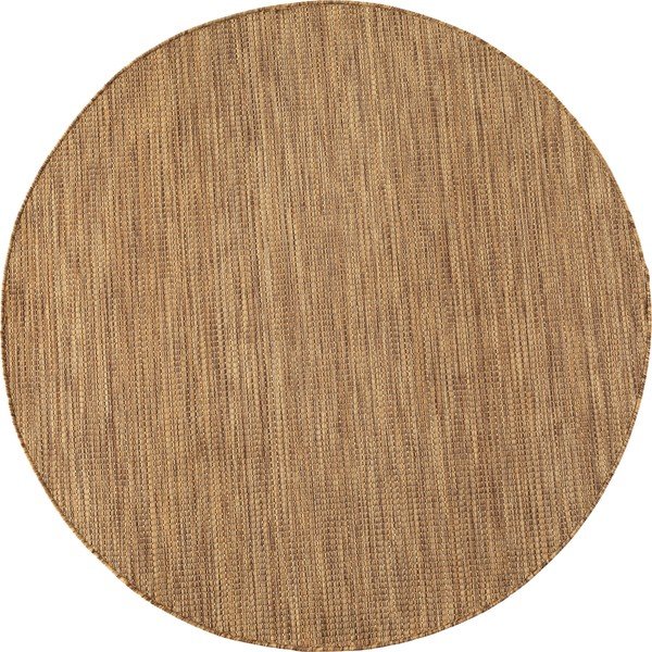 Hnědý kulatý vnitřní a venkovní koberec ø 120 cm Mira 1450 – Ayyildiz Carpets