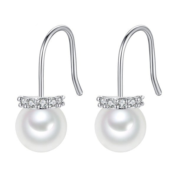 Perlové náušnice Pearls of London White Lady-image-1