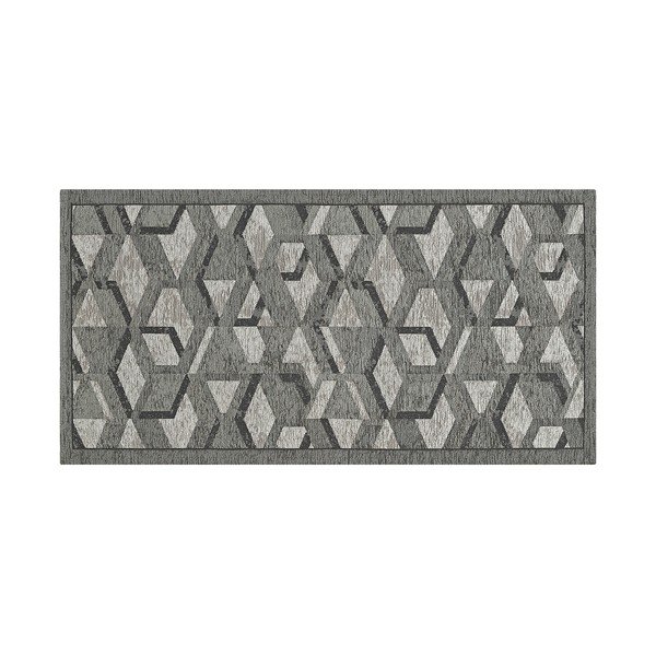 Šedo-černý běhoun Floorita Hypnotik, 55 x 115 cm-image-2