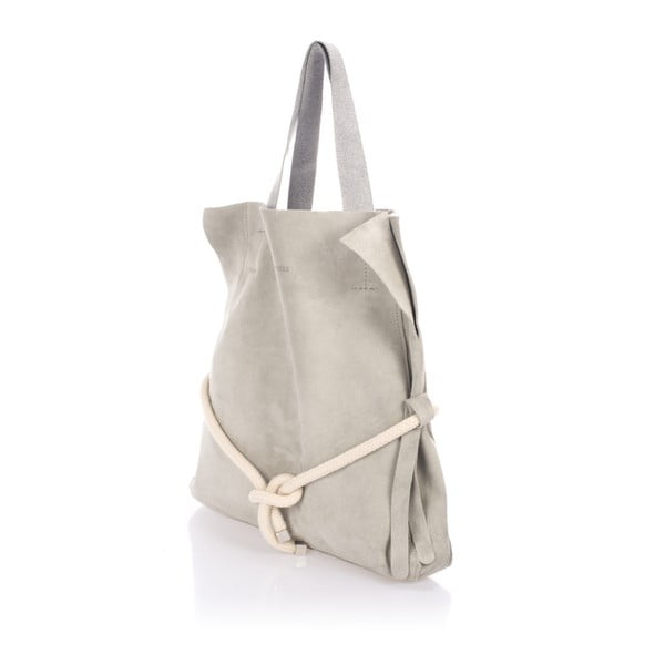 Šedá kožená kabelka Giulia Massari Darcy-image-1