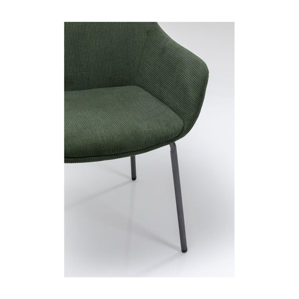 Set 2 zelených sametových židlí s područkami Kare Design Avignon-image-4