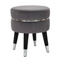 Šedá sametová podnožka Paris – Mauro Ferretti