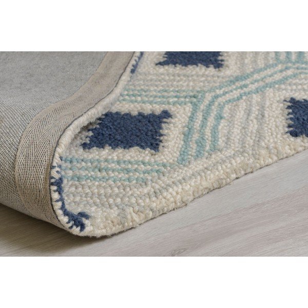 Béžovo-modrý vlněný koberec Flair Rugs Marco, 120 x 170 cm-image-3