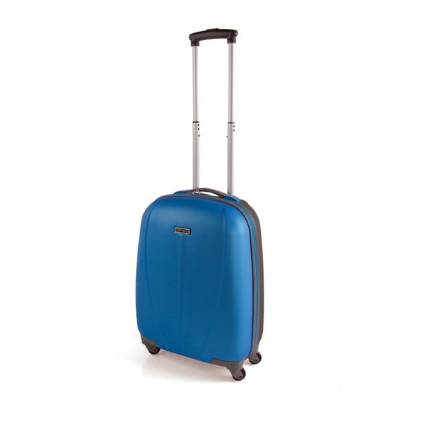 Azurový kufr na kolečkách Tempo, 50cm