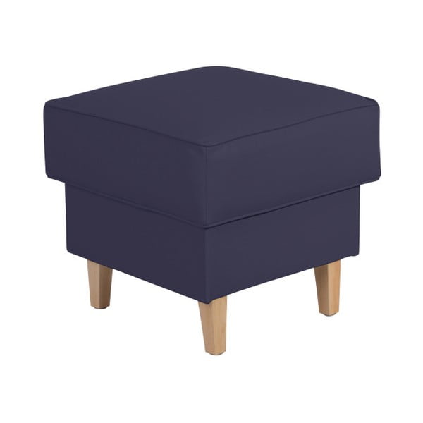 Tmavě modrá podnožka z imitace kůže Max Winzer Lorris Dark Blue