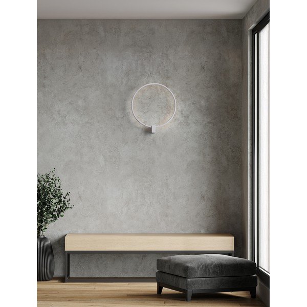 Matně bílé hliníkové LED stmívatelné nástěnné svítidlo Cercio – Nova Luce-image-1