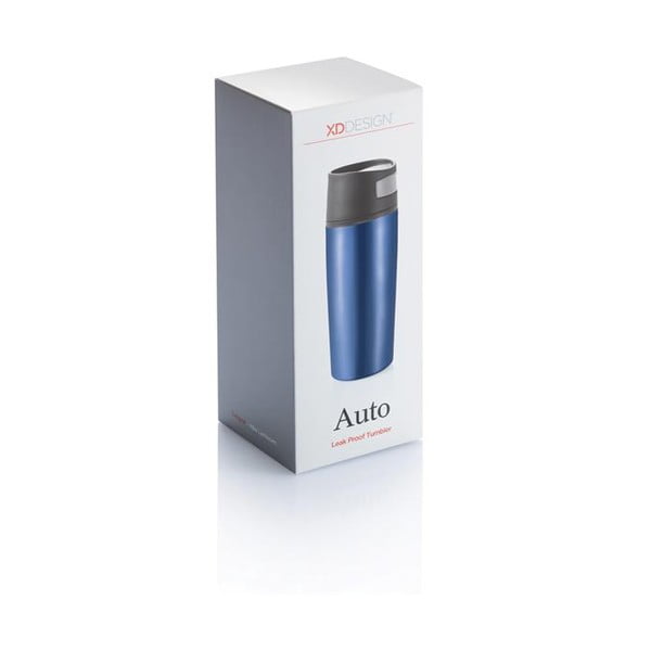 Modrý termohrnek do auta XD Design Leak, 400 ml-image-1