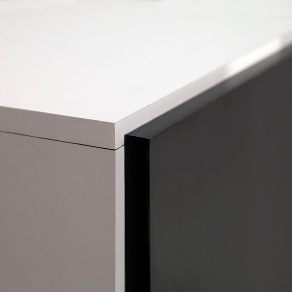 Černý botník s bílým korpusem Symbiosis Bamboo-image-4