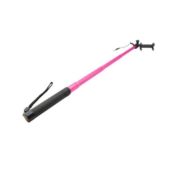 Teleskopický selfie stick FIXED, růžový-image-2