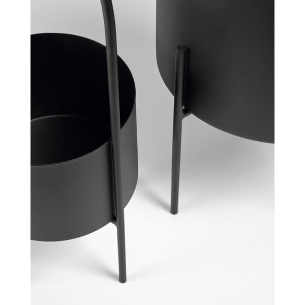 Kovové obaly na květináče v sadě 2 ks ø 25 cm Mash – Kave Home-image-4