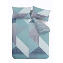 Zelenomodré povlečení na dvoulůžko 200x200 cm Larsson Geo – Catherine Lansfield