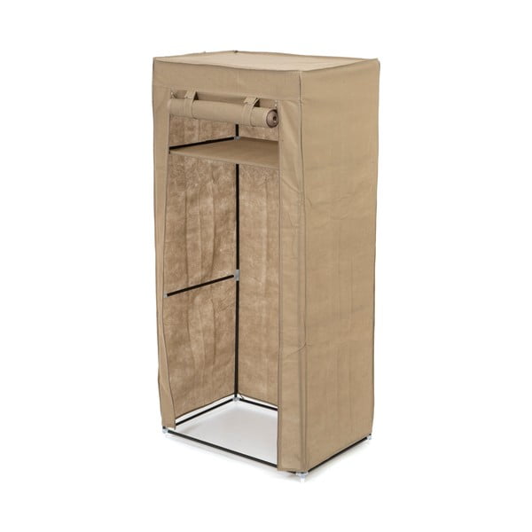 Béžová látková šatní skříň 70x148 cm Wardrobe - Compactor-image-1