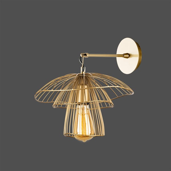 Nástěnné svítidlo ve zlaté barvě Squid Lighting Root, výška 36 cm-image-1
