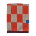 Oranžový/béžový froté ručník z bio bavlny 50x90 cm Retro – Mette Ditmer Denmark