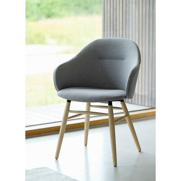 Šedá jídelní židle Unique Furniture Teno Oak-image-1