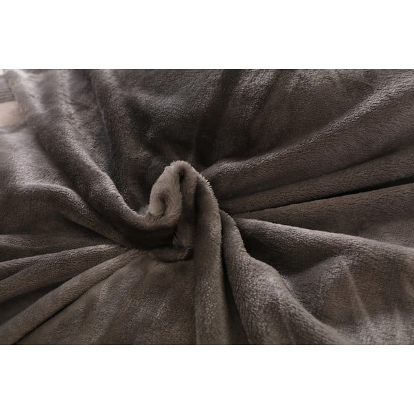 Šedé povlečení na jednolůžko z mikroplyše 140x200 cm – My House-image-4