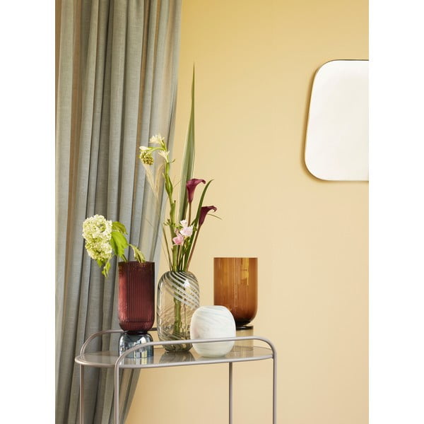 Oranžová skleněná váza Hübsch Amber, výška 32 cm-image-3