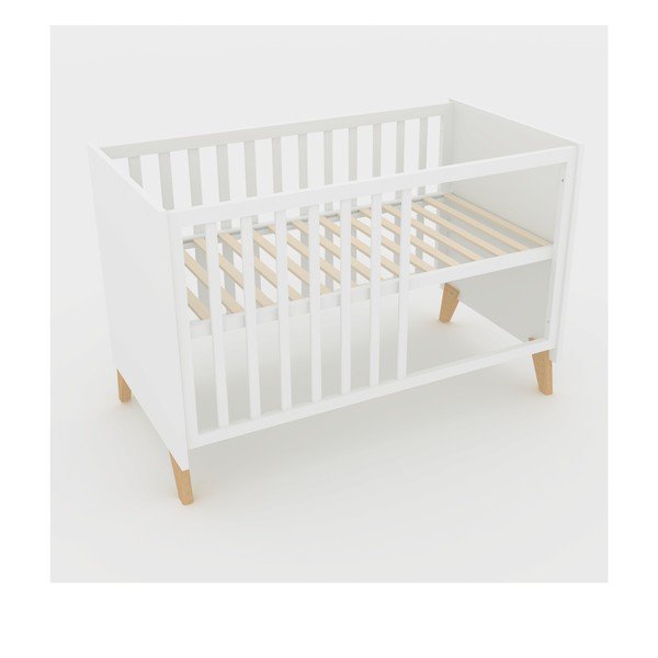 Bílá postýlka 60x120 cm Léon – Roba-image-3