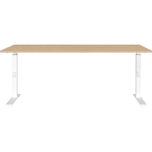 Polohovací pracovní stůl s deskou v dubovém dekoru 80x180 cm Downey – Germania-image-1