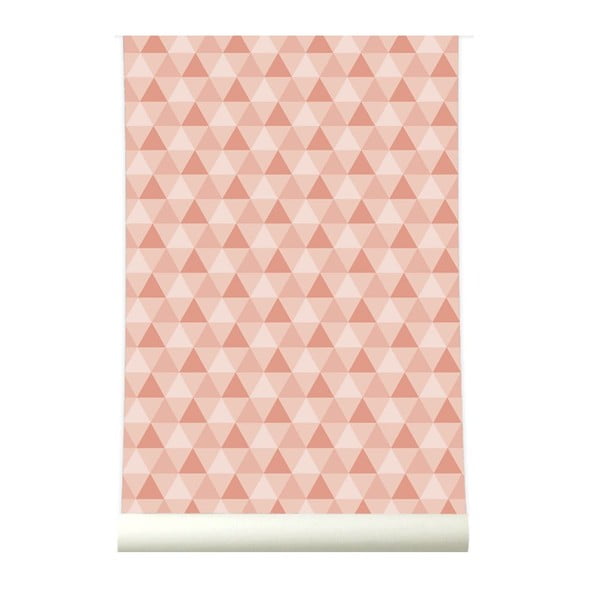 Tapeta Triangles Pink