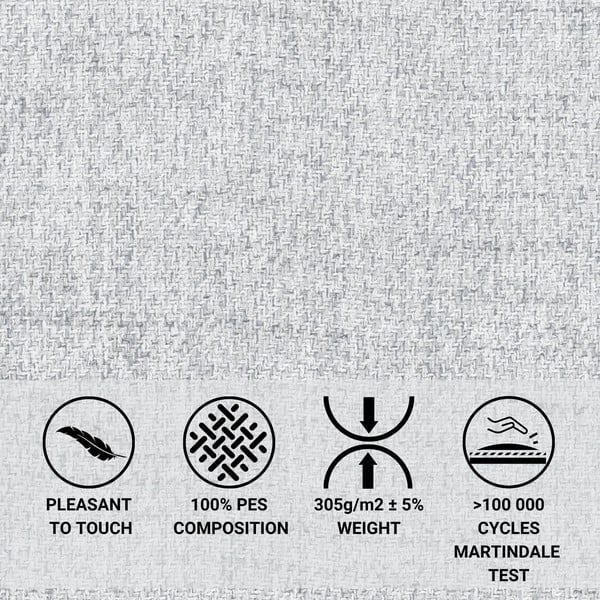 Světle šedá čalouněná dvoulůžková postel s úložným prostorem s roštem 160x200 cm Baleine – Maison de Rêve-image-1