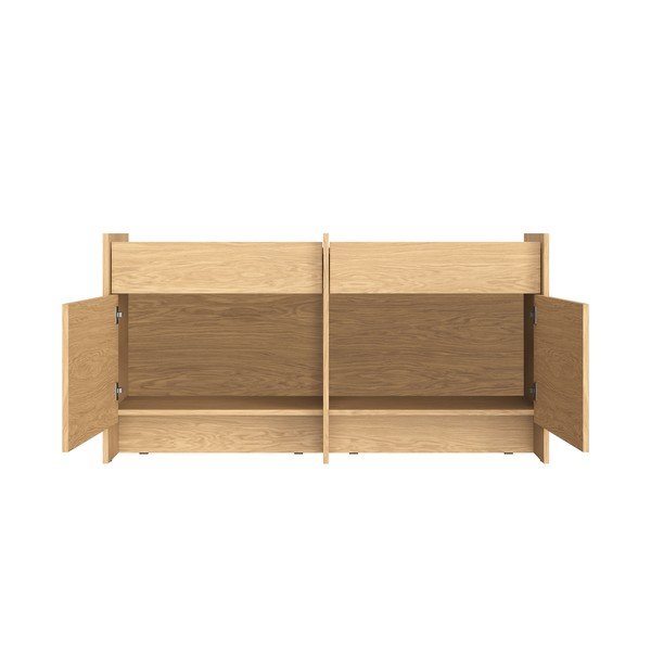 Komoda v dekoru dubu v přírodní barvě 146x76x51 cm Hido – noo.ma-image-3