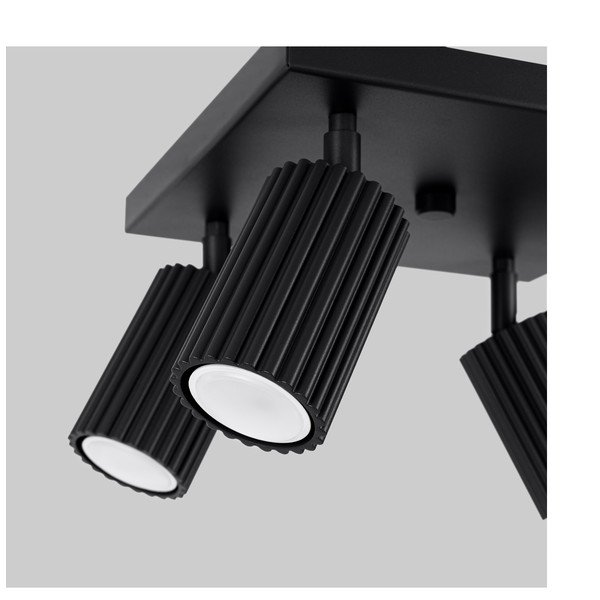 Černé kovové bodové svítidlo ø 6,5 cm Gleam – Sollux-image-4