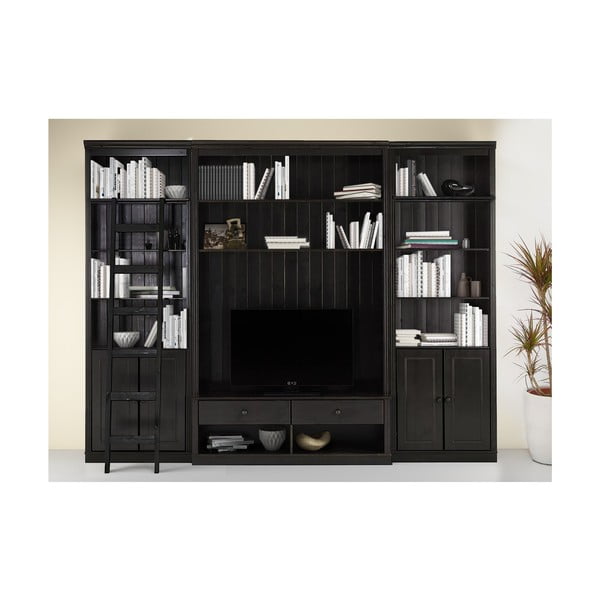 Hnědá TV sestava z borovicového dřeva 288x223 cm Anita – Støraa-image-1