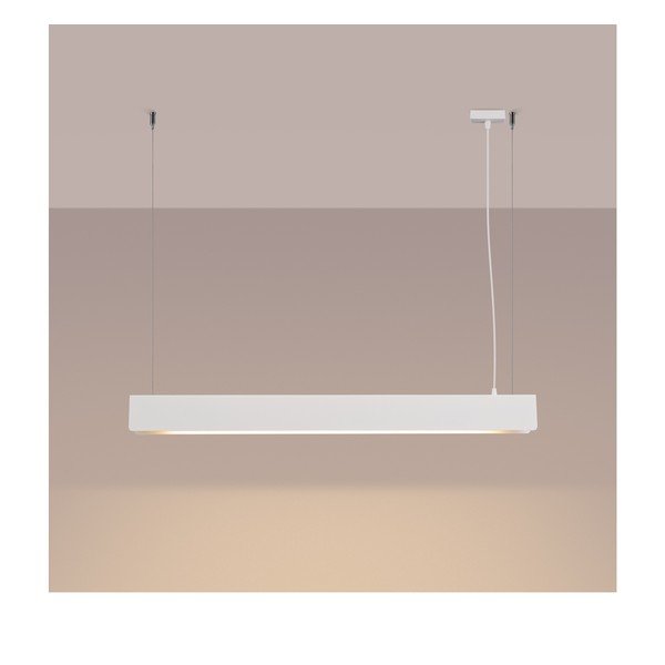 Bílé kovové LED závěsné svítidlo Nebula – Sollux-image-1