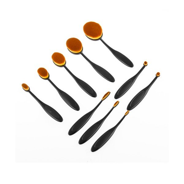 Sada 11 oválných kosmetických štětců v úložné krabici InnovaGoods-image-3