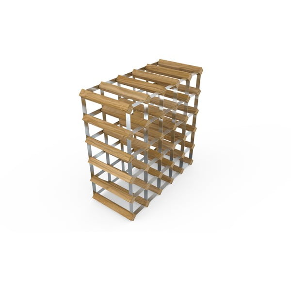 Regál na víno z dubového dřeva na 30 lahví - RTA-image-2