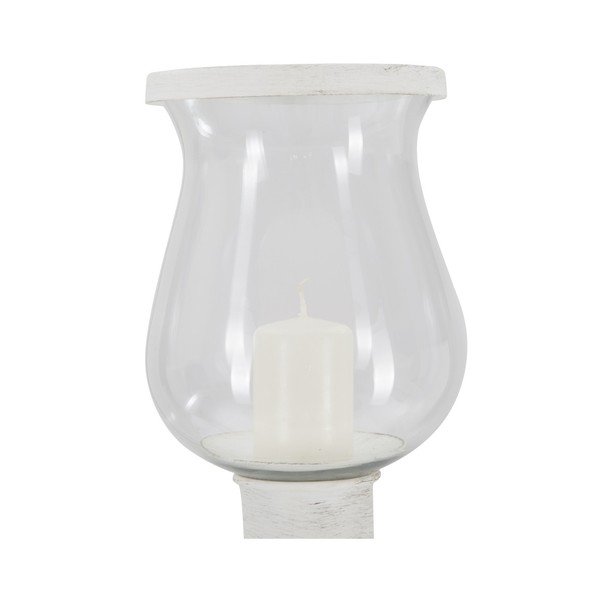 Bílý jednoramenný svícen Mauro Ferretti Provenza, výška 85,5 cm-image-3